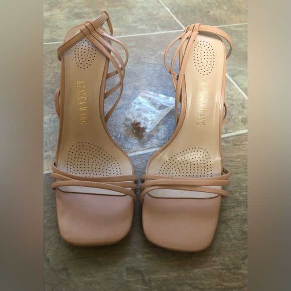 SQUARE TOE HIGH HEEL SANDALS SIZE 8.0 - Picture 4 of 10